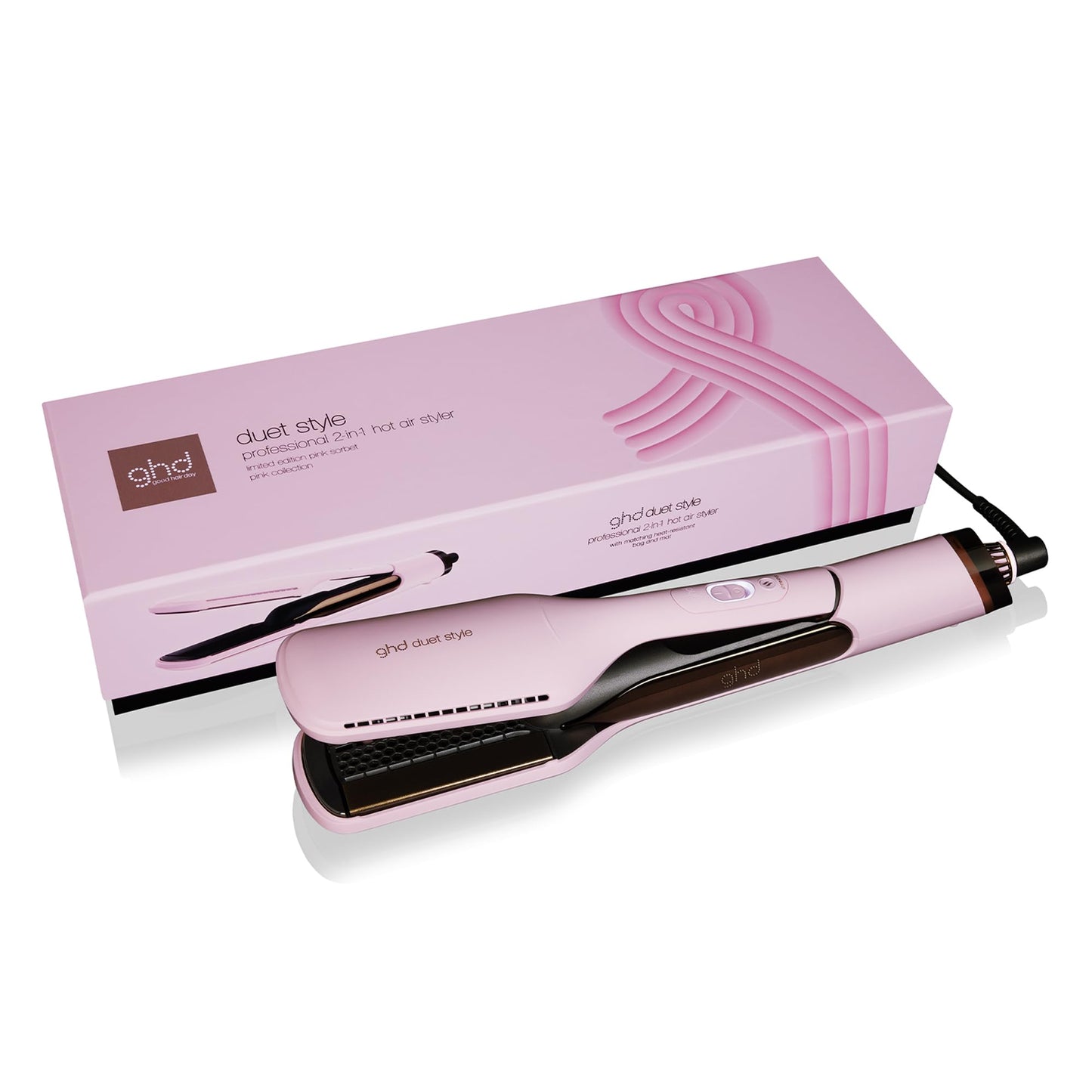 Ghd Duet Style Hot Air Styler Pink Sorbet – nass zu gestylt, frizzfrei, mehr Glanz, alle Haartypen