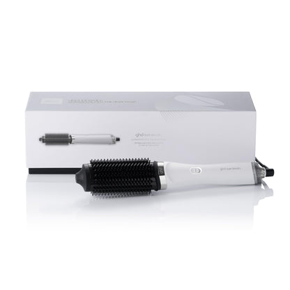 ghd Duet Blowdry Rundbürstenföhn Weiß – nass föhnen, ohne Hitzeschäden, 3x Volumen, 24h Halt, alle Haartypen