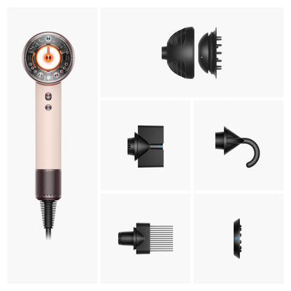 Dyson Supersonic Nural™ Haartrockner Curly+Coily mit Diffusor (Ceramic Pink/Roségold)