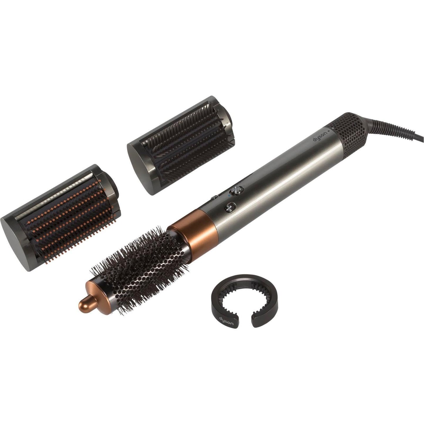 Dyson Airwrap Complete Long Haarstyler – Nickel/Kupfer, 6 Aufsätze, Locken, Warmluftbürste, Föhn für langes Haar