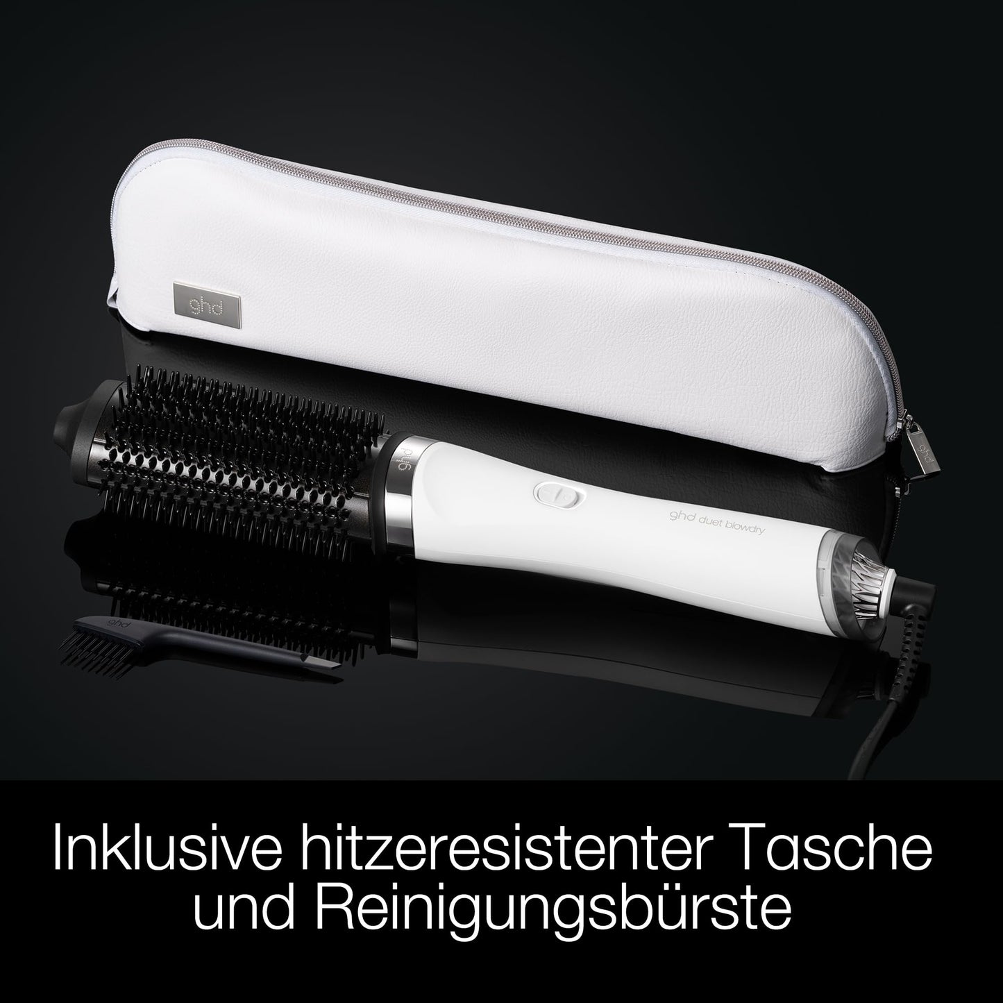 ghd Duet Blowdry Rundbürstenföhn Weiß – nass föhnen, ohne Hitzeschäden, 3x Volumen, 24h Halt, alle Haartypen