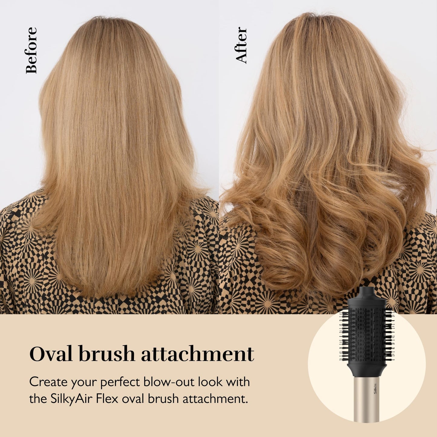 Silk’n Multistyler 8-in-1 – Haartrockner, Bürste &amp; Glätteisen, SilkyAir Flex, 1300W, Gold/Schwarz, inkl. Case