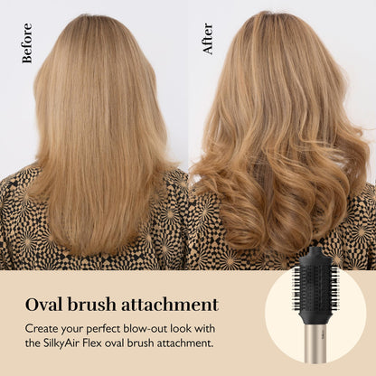 Silk’n Multistyler 8-in-1 – Haartrockner, Bürste &amp; Glätteisen, SilkyAir Flex, 1300W, Gold/Schwarz, inkl. Case