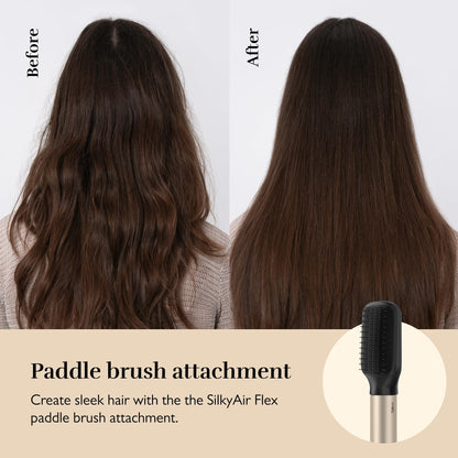 Silk’n Multistyler 8-in-1 – Haartrockner, Bürste &amp; Glätteisen, SilkyAir Flex, 1300W, Gold/Schwarz, inkl. Case