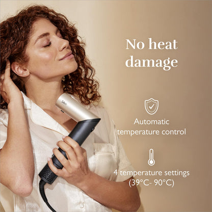 Silk’n Multistyler 8-in-1 – Haartrockner, Bürste &amp; Glätteisen, SilkyAir Flex, 1300W, Gold/Schwarz, inkl. Case