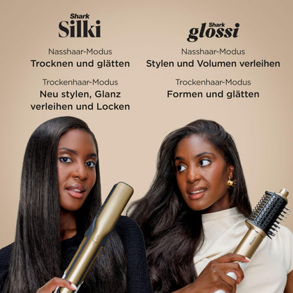 Shark Glam Multistyler für glatte Haare, Wellen und Locken HD6051SEU